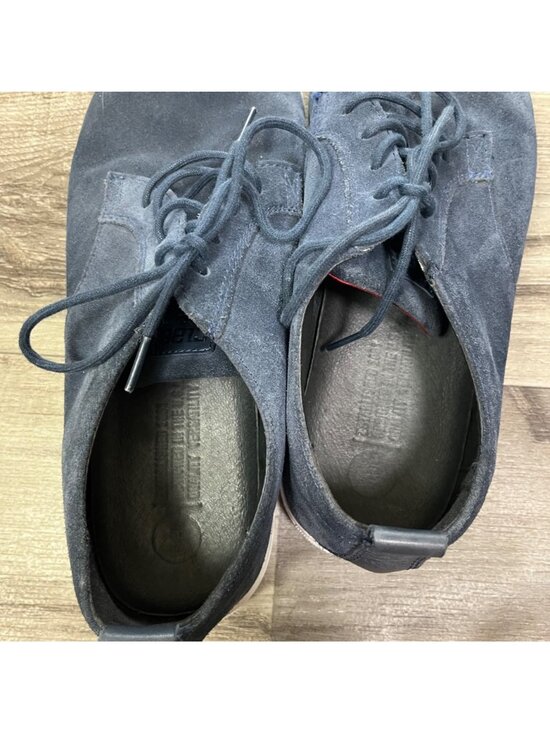 Clae Ellington Suede Lace Up Waxed Shoes Navy Blue Grey Men’s Size 12 main image 9